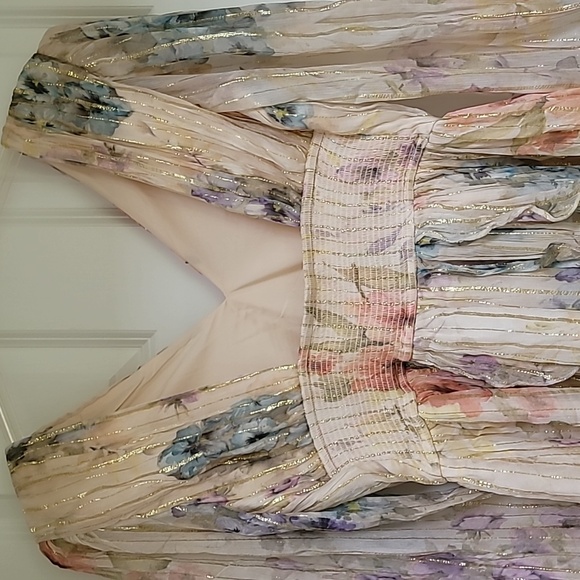 Anthropologie Forever That Girl V-Neck Lurex Mini Dress - Picture 10 of 14